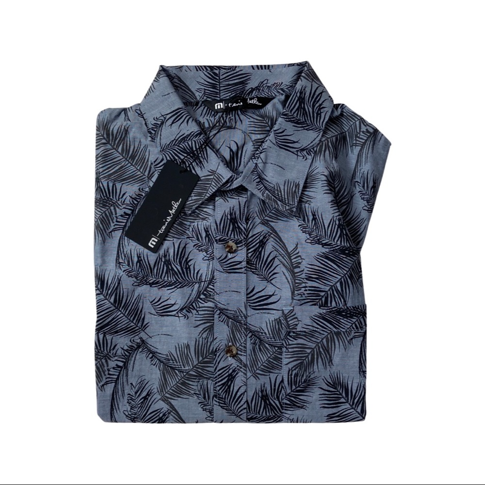 Travis Mathew Top Down Short Sleeve Button-Up Shirt - Picture 2 of 2